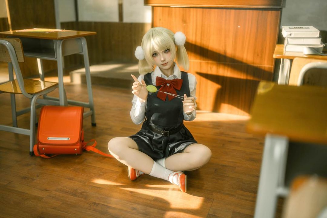 图片[9]-Bangni邦尼 – 时雨羽衣：教室白丝制服 比基尼美腿还原 87P-御萝部落