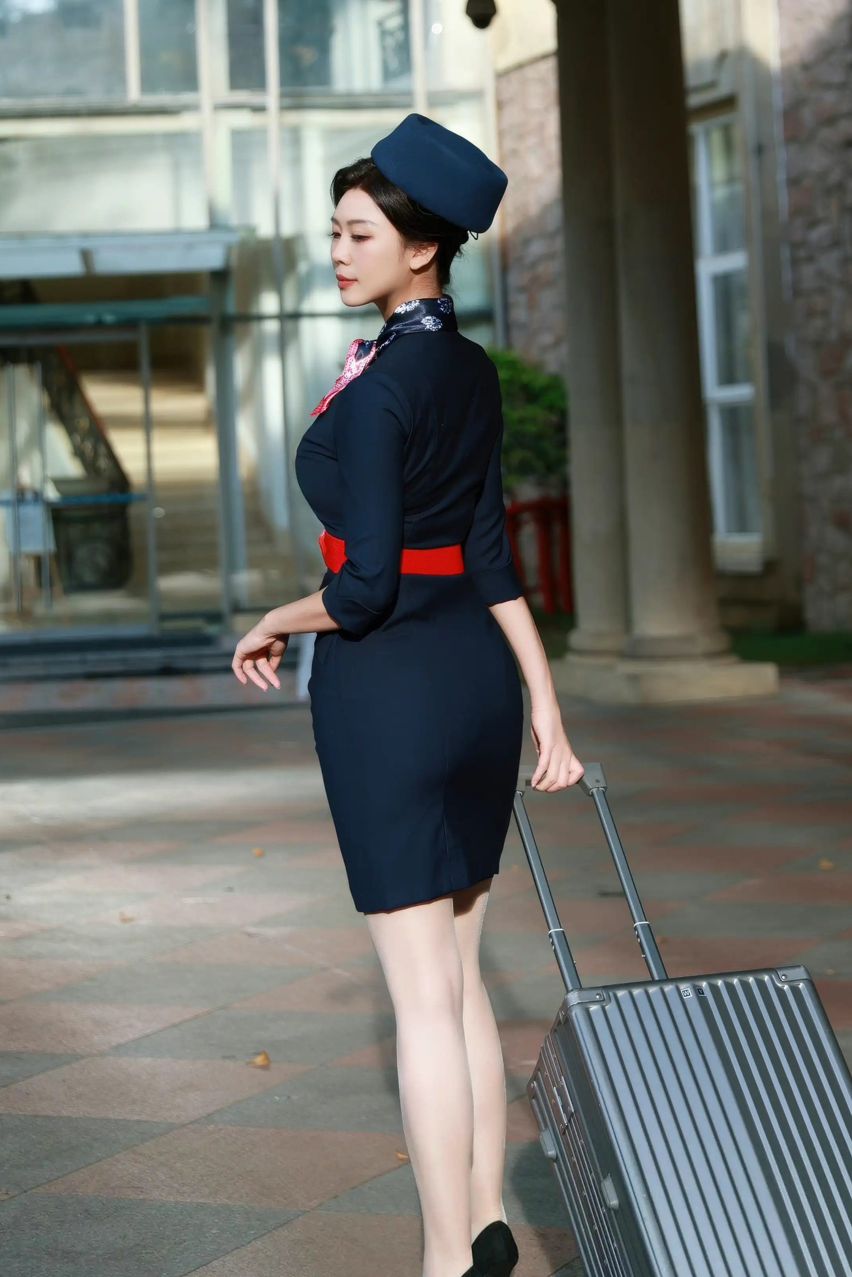 玫瑰我爱你 空姐制服-御萝部落