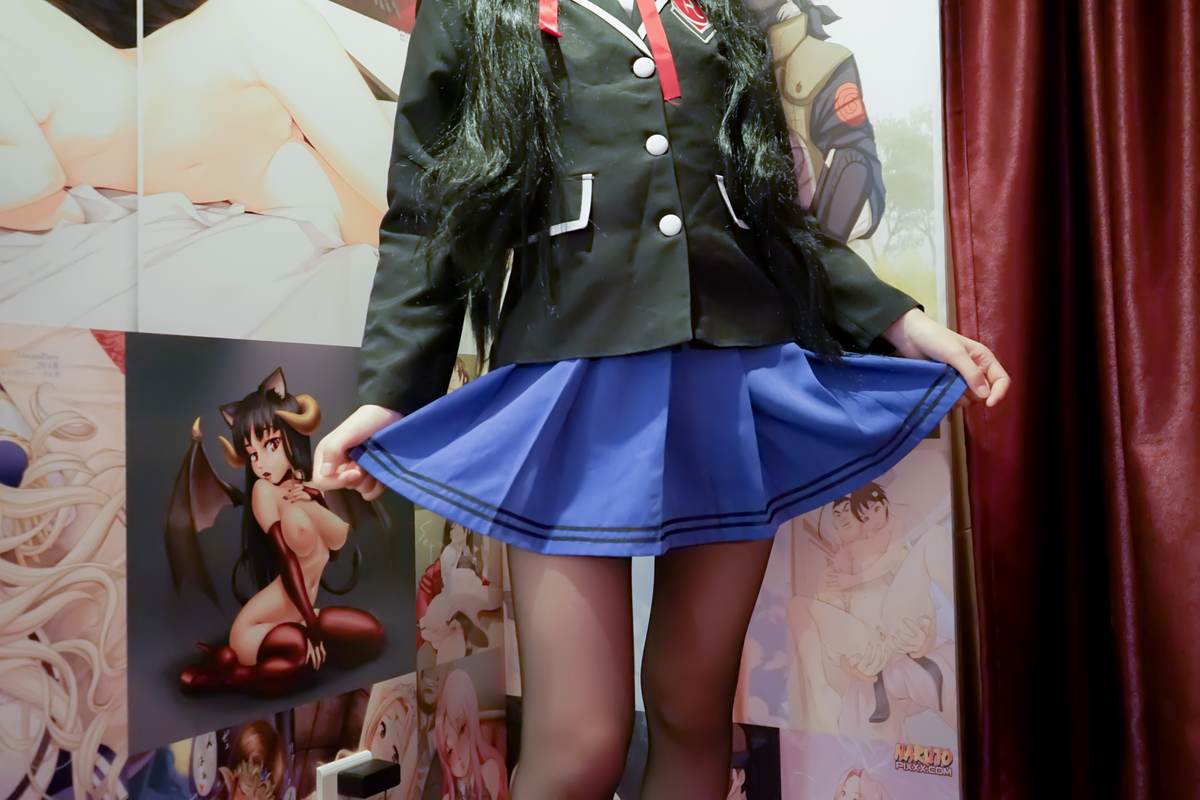 图片[3]-少女映画 – 时崎狂三 校服：大尺度角色还原 81P-御萝部落