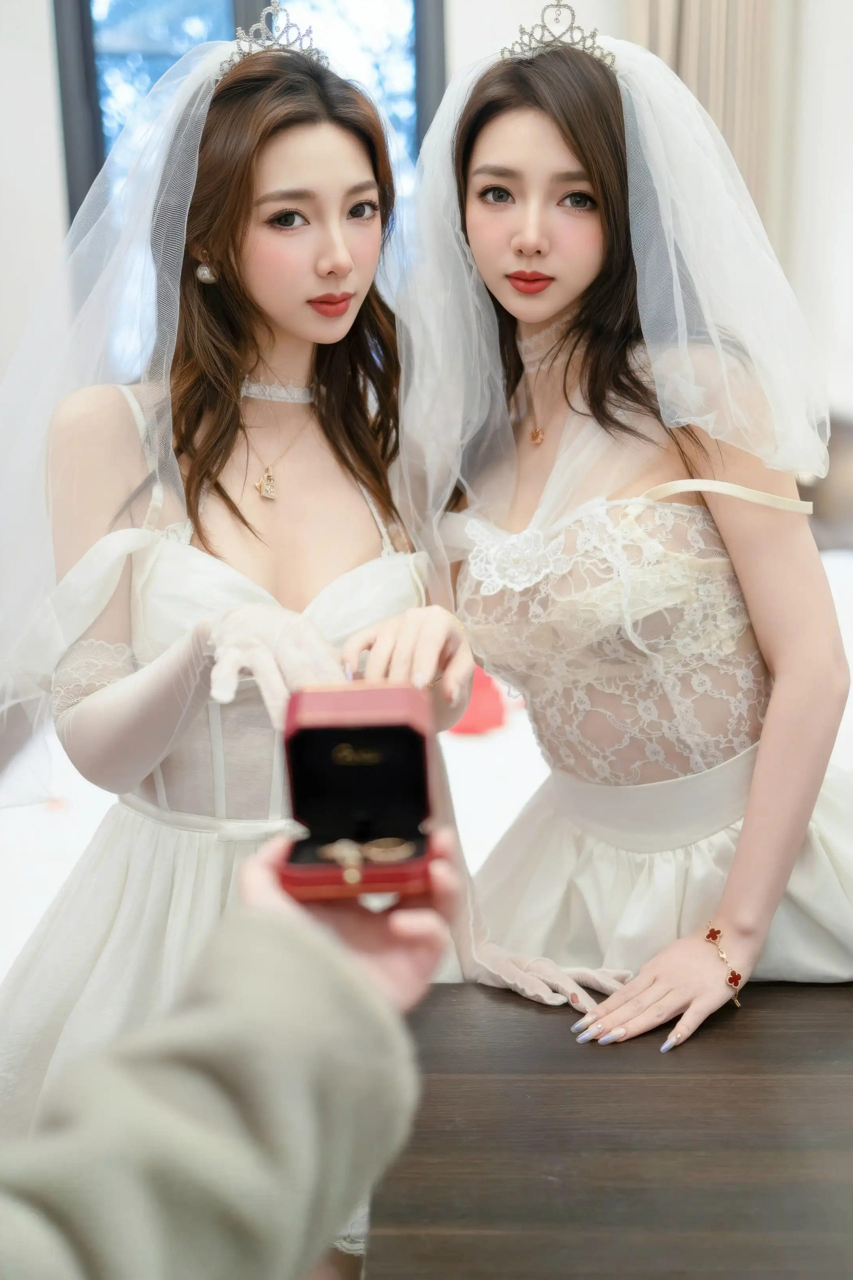 图片[6]-Twins-桃之夭夭 白色蕾丝婚纱-御萝部落