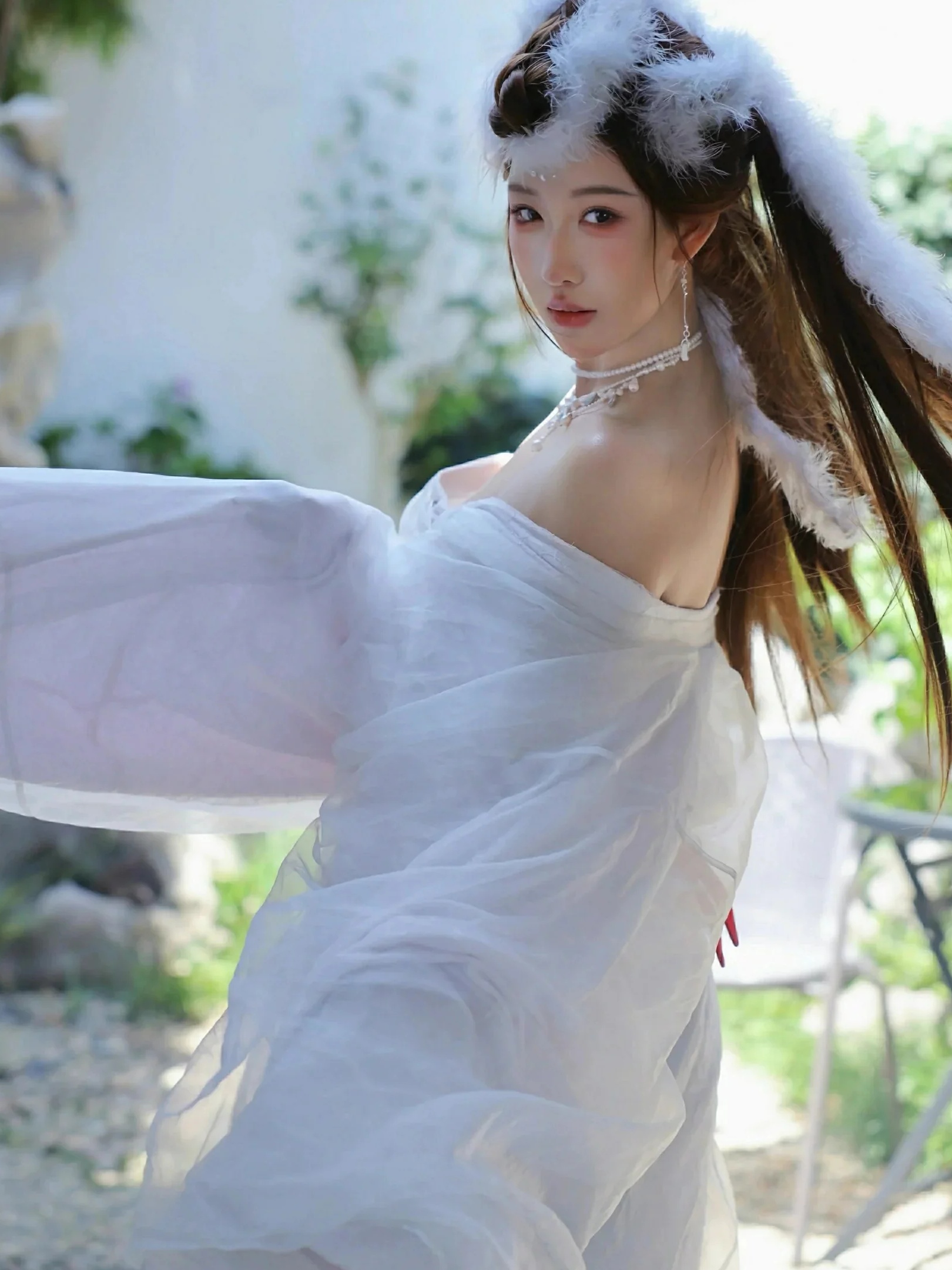 图片[8]-金允希Yuki 低胸长裙-御萝部落
