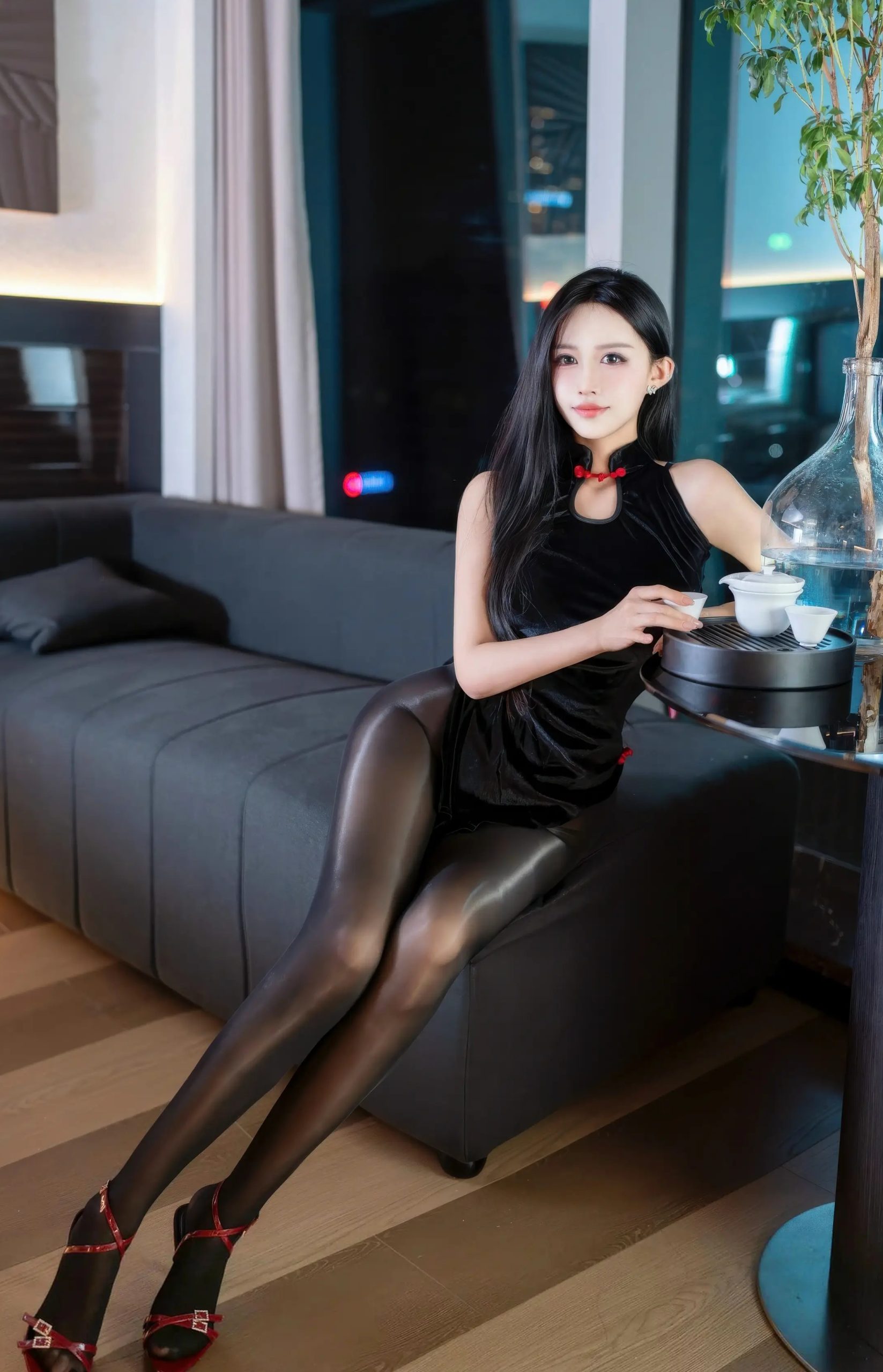 图片[8]-shelly诗莉 黑色情趣内衣-御萝部落