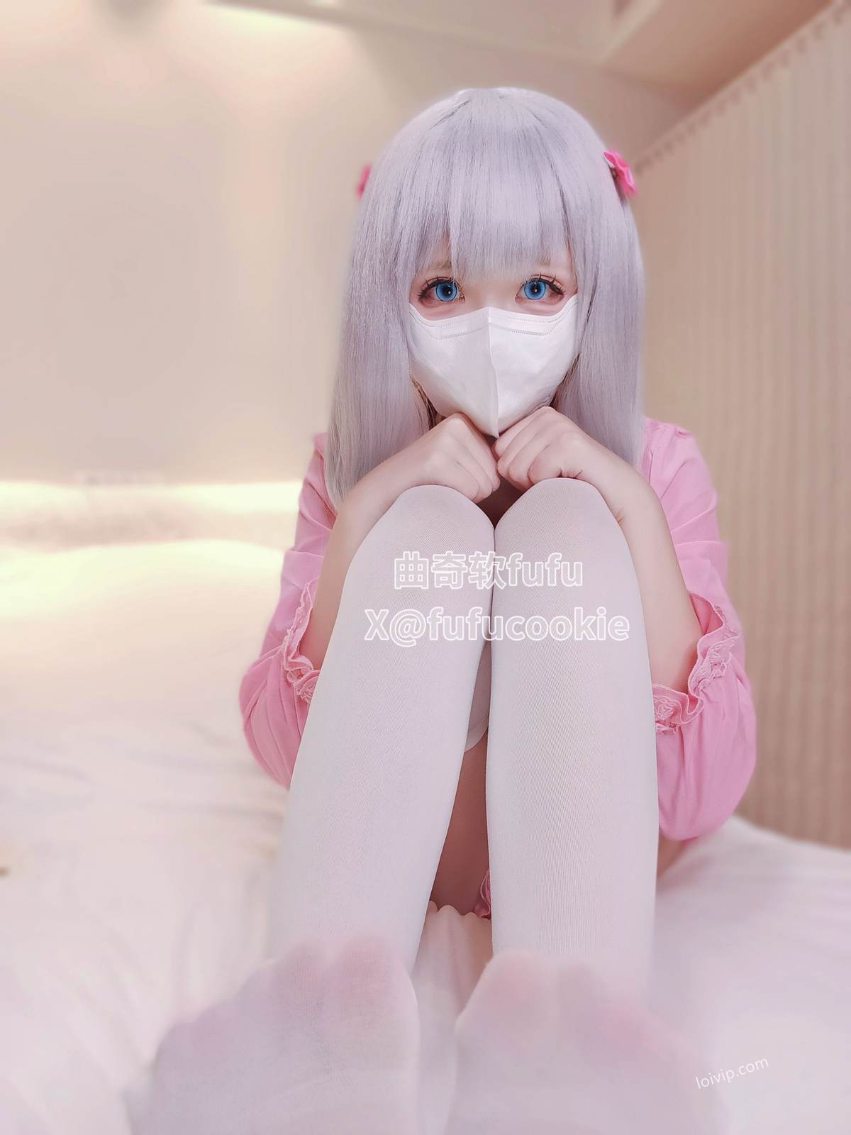 曲奇软fufu - 和泉纱雾：白发可爱大尺度角色还原 32P2V-御萝部落