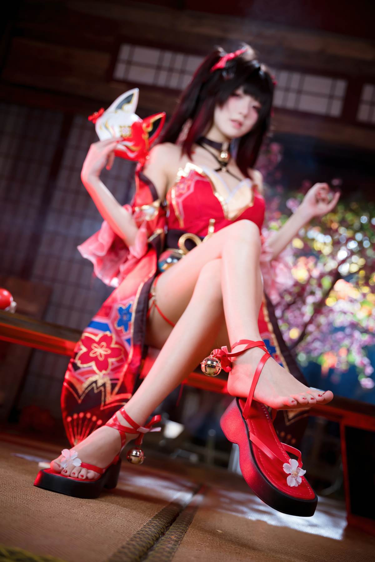 图片[1]-九柒喵 – 崩坏星穹铁道 花火：红黑和风小恶魔角色还原 65P-御萝部落