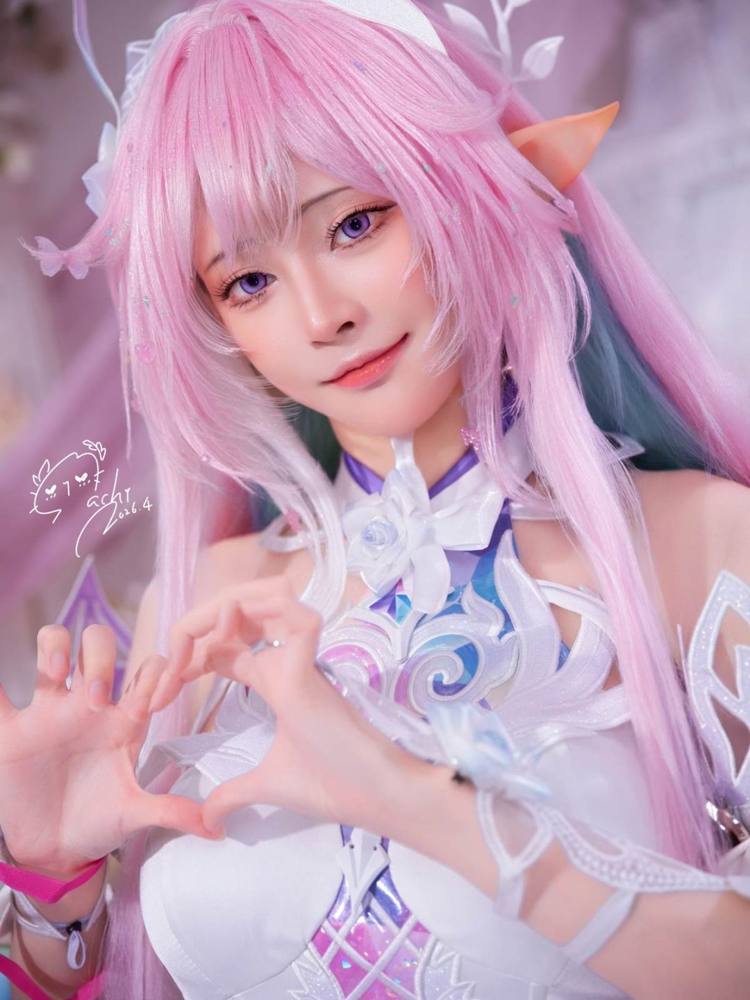 图片[4]-Machi馬吉 – 崩坏 星穹铁道 Cyrene昔涟：粉发精灵礼装大尺度还原 105P-御萝部落