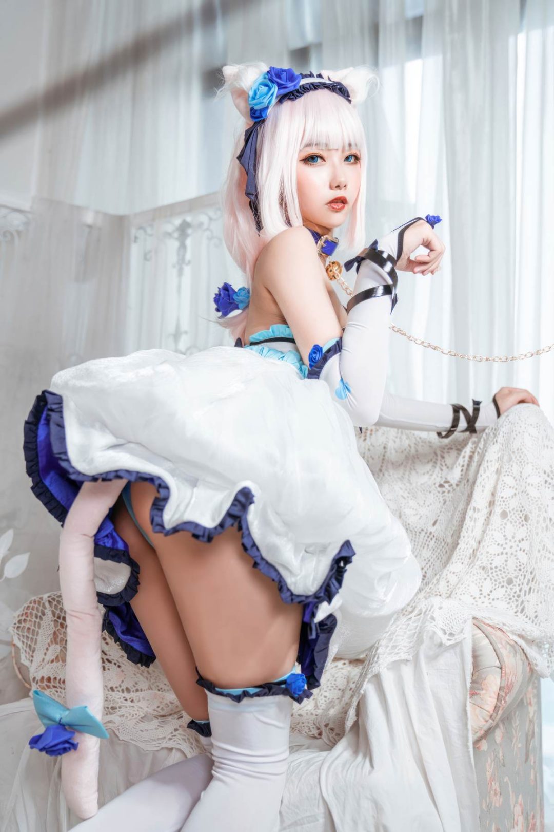 图片[5]-Momoko葵葵 – Nekopara 香子兰女仆：猫娘女仆装甜美还原 11P-御萝部落