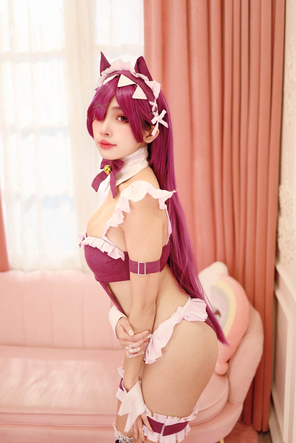 慕慕Momo - 4K 猫女仆 Neko Maid：猫耳女仆黑丝 巨乳美腿视频 57P5V-御萝部落