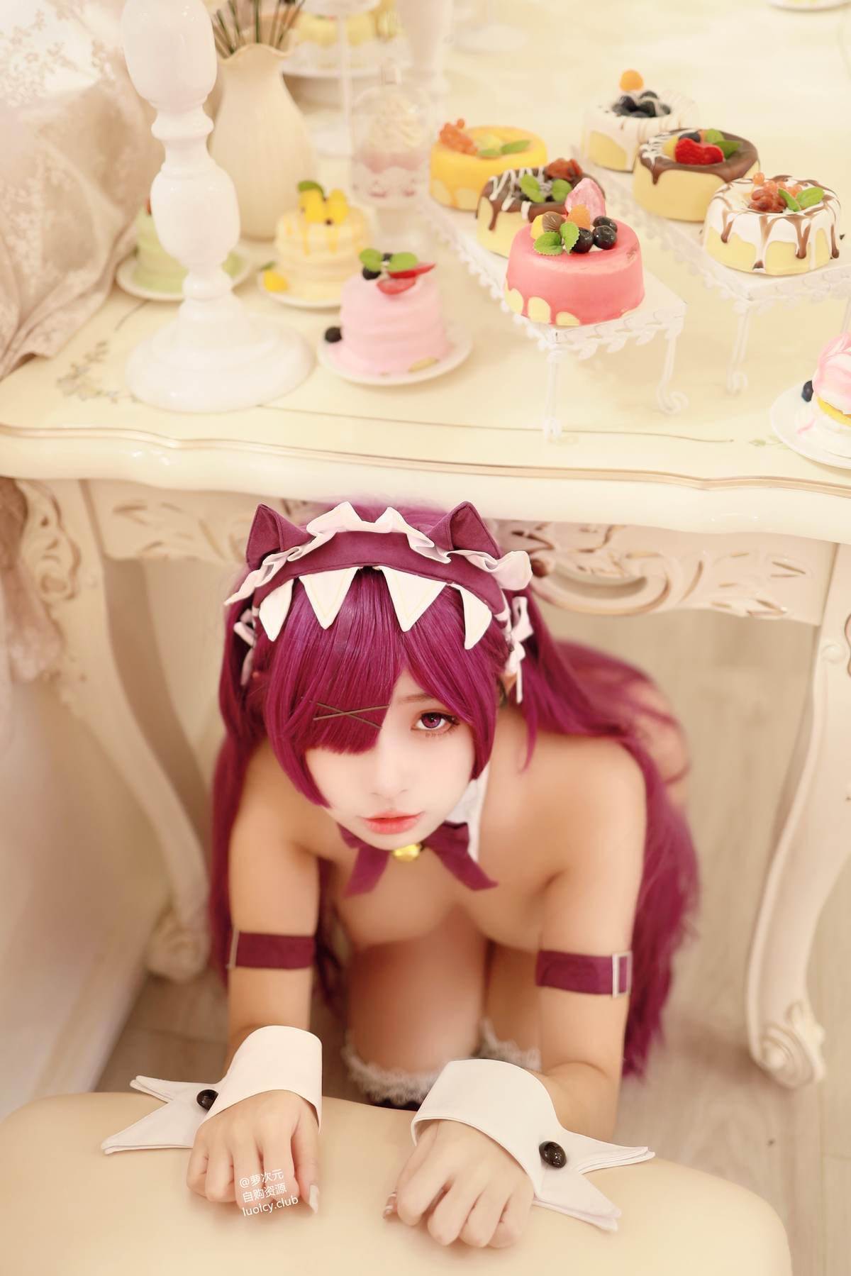 图片[3]-慕慕Momo – 4K 猫女仆 Neko Maid：猫耳女仆黑丝 巨乳美腿视频 57P5V-御萝部落