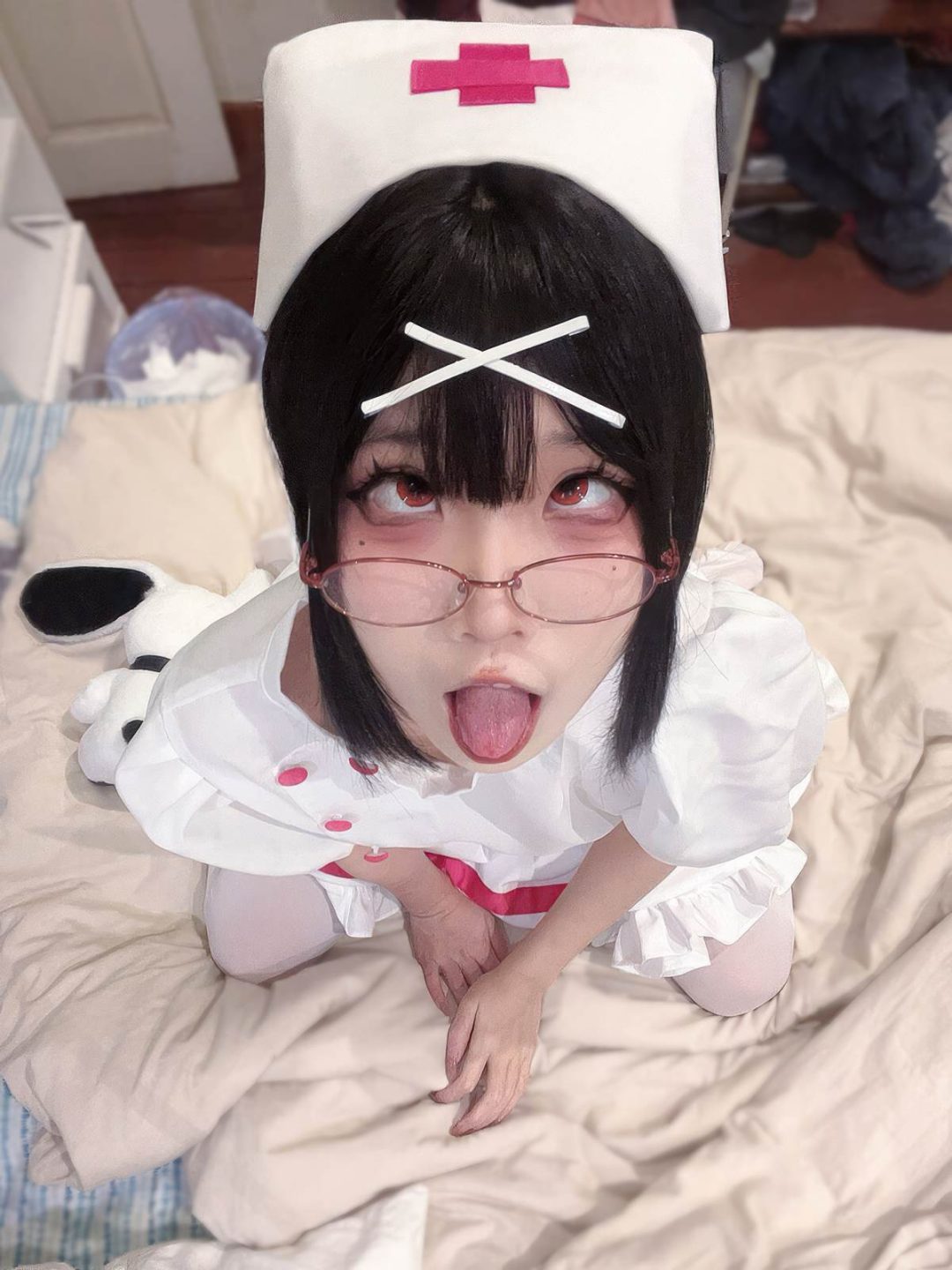 清水凪 – 夜勤小护士：白丝眼镜护士造型 夜班氛围感下的清纯制服风 31P-御萝部落