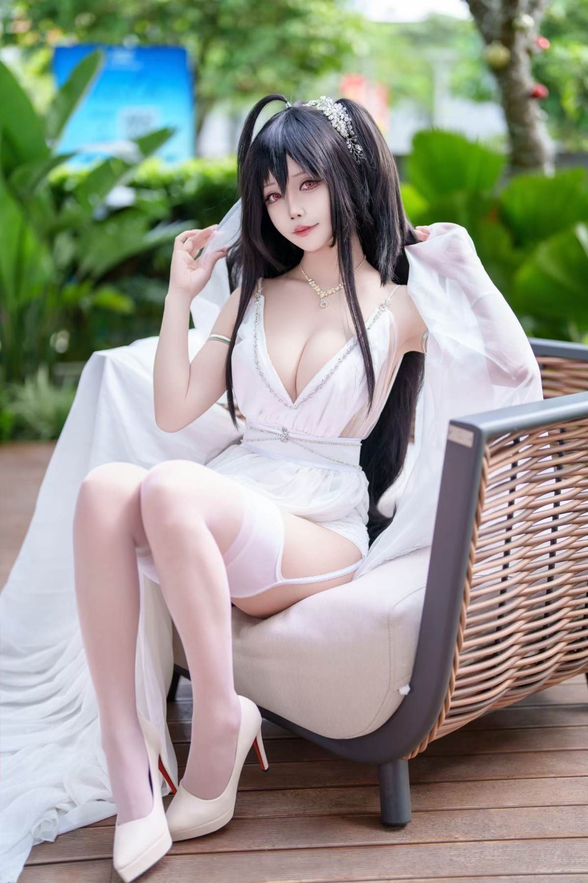 图片[1]-抱走莫子aa – 碧蓝航线 大凤：誓约花嫁花嫁白纱美胸 27P-御萝部落
