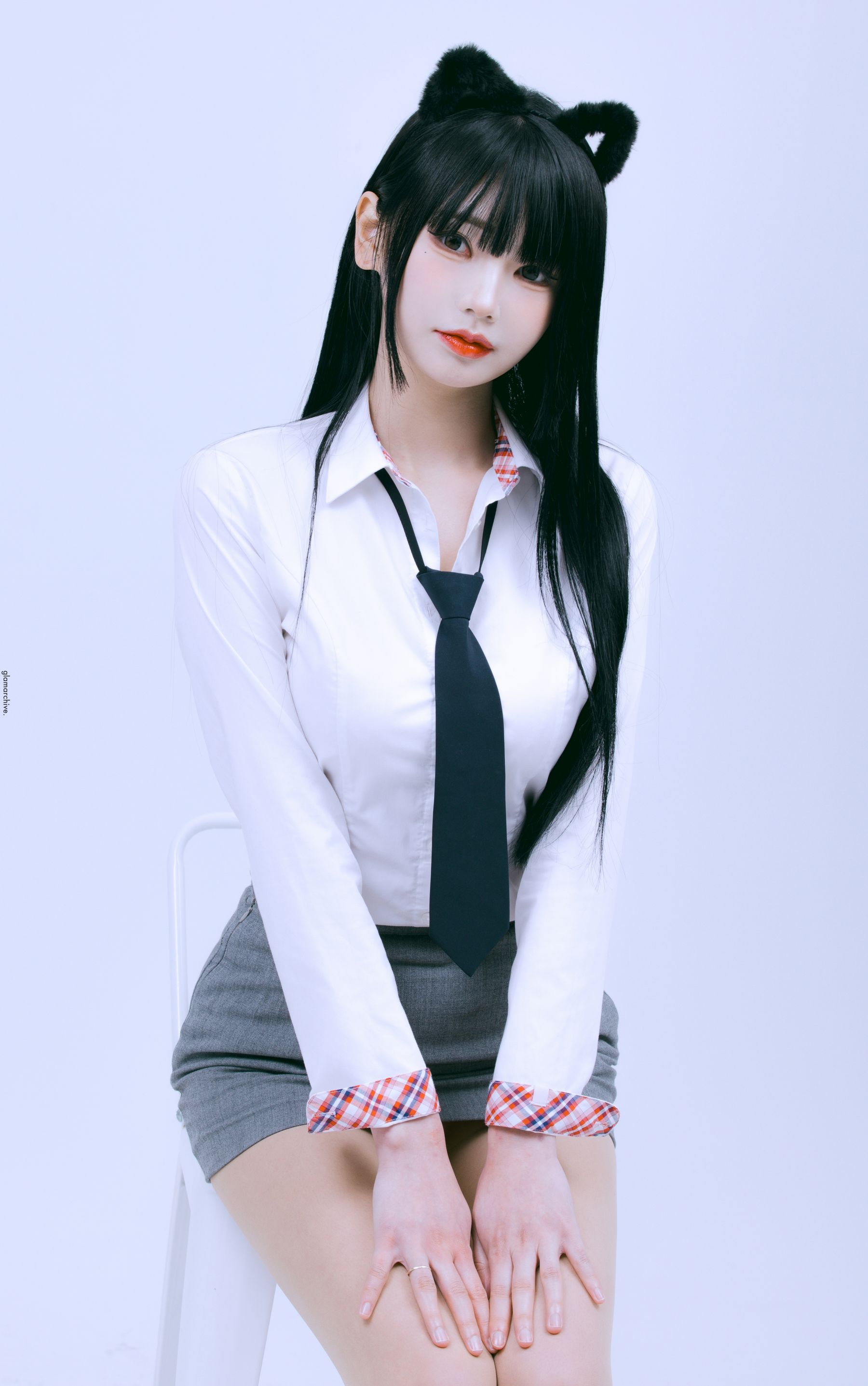 GlamARchive模特Yume肉色丝袜猫女郎装扮性感写真 - 美女 --御萝部落