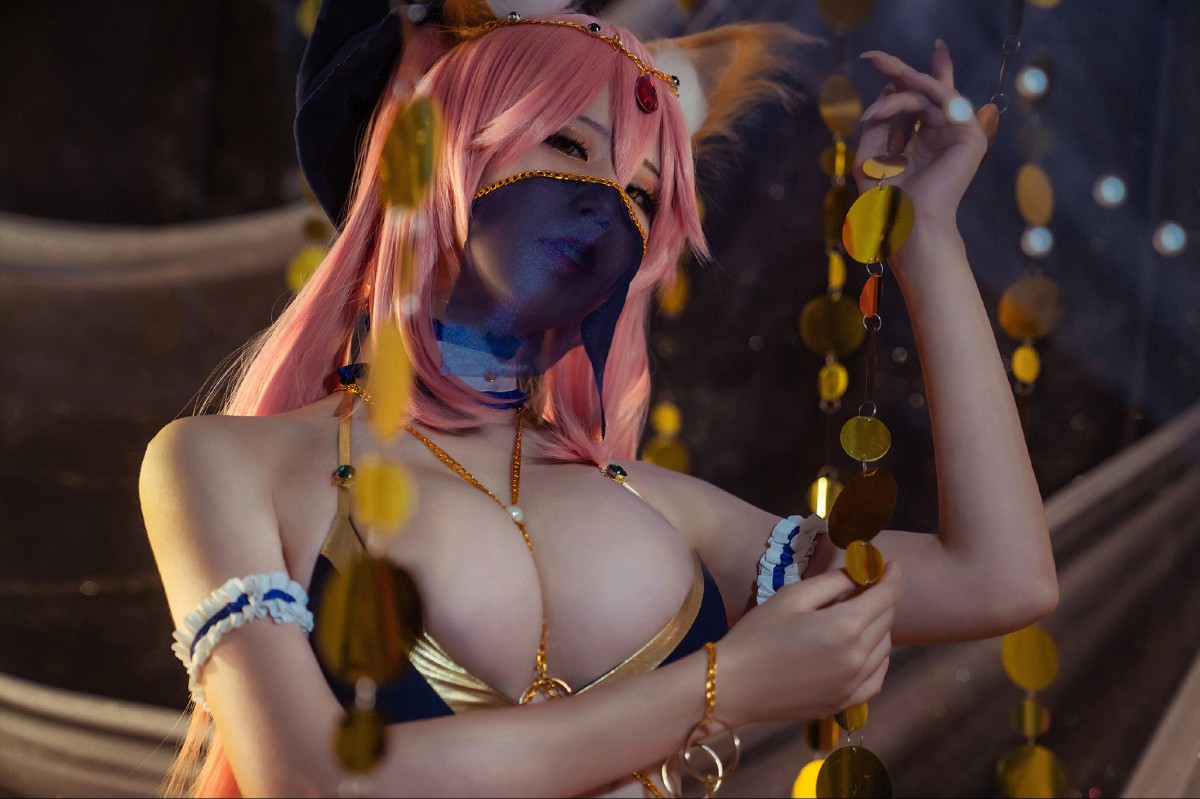[Cosplay]Fate 玉藻前 舞娘泳装 - COSPLAY-御萝部落
