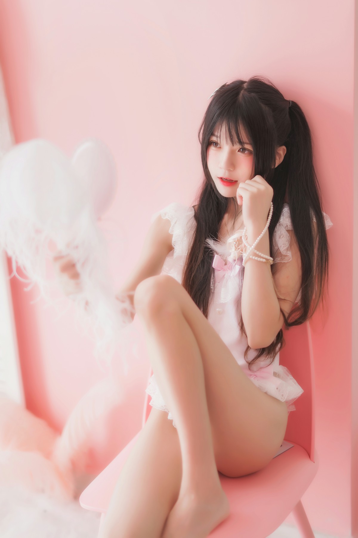 萝莉风COS 桜桃喵 –粉色浴缸 - COSPLAY-御萝部落