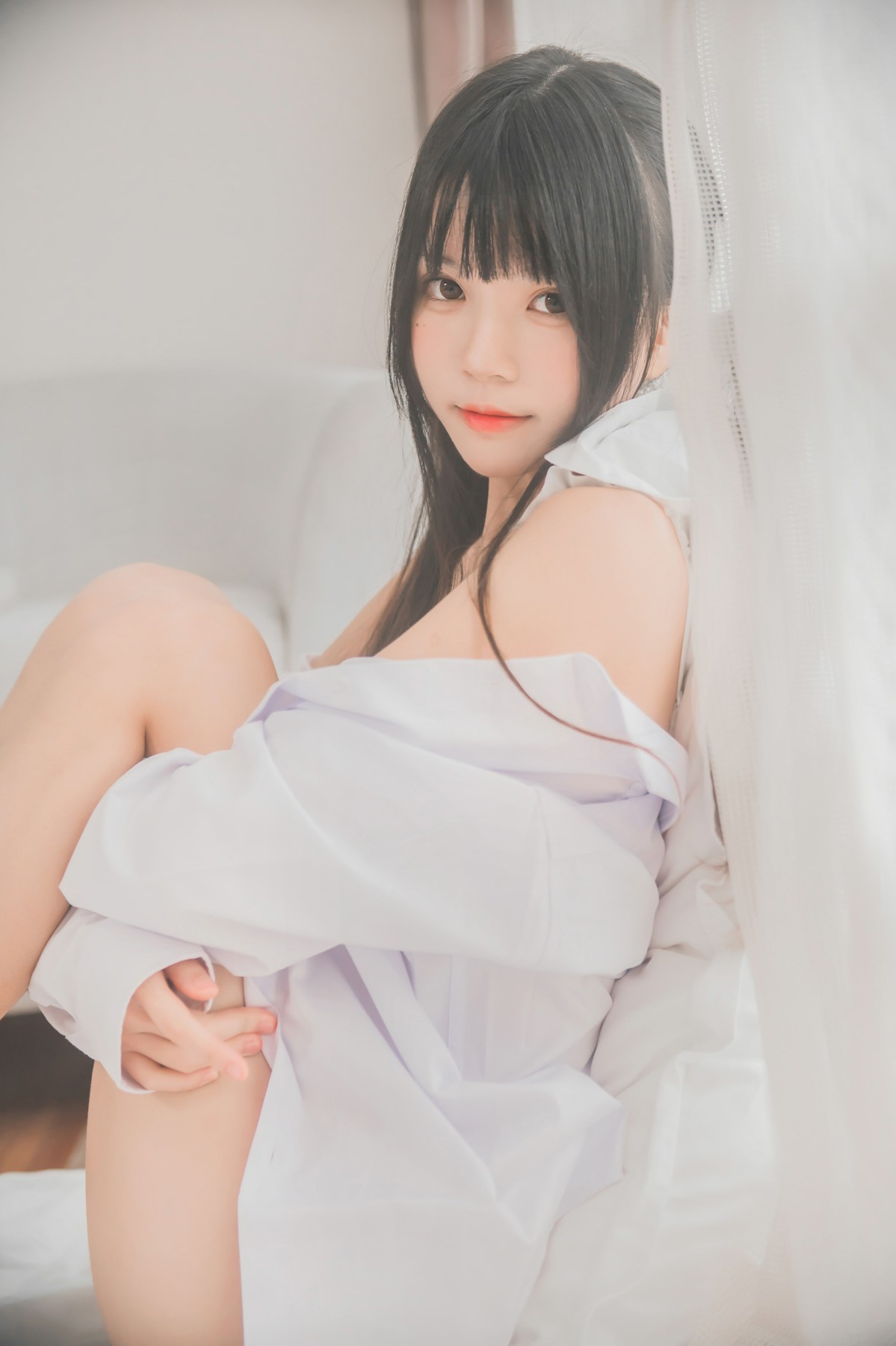 图片[28]-[桜桃喵]桜桃未熟-白衬衫双马尾 – COSPLAY-御萝部落