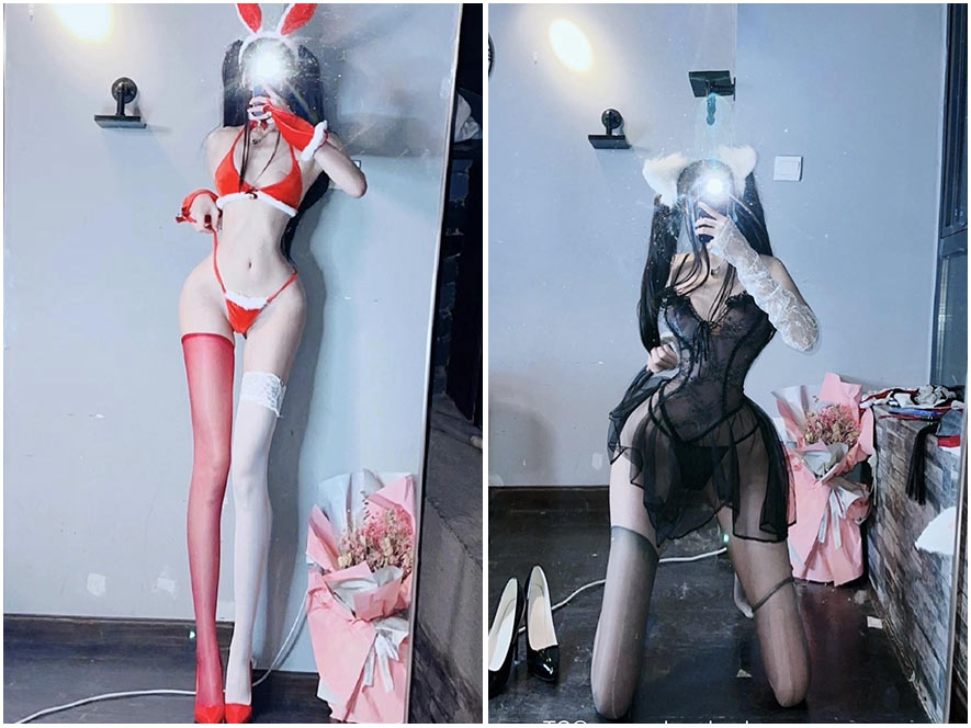 小艾根本吃不饱微密圈内购图片预览,身穿紧身牛仔裤展示修长美腿